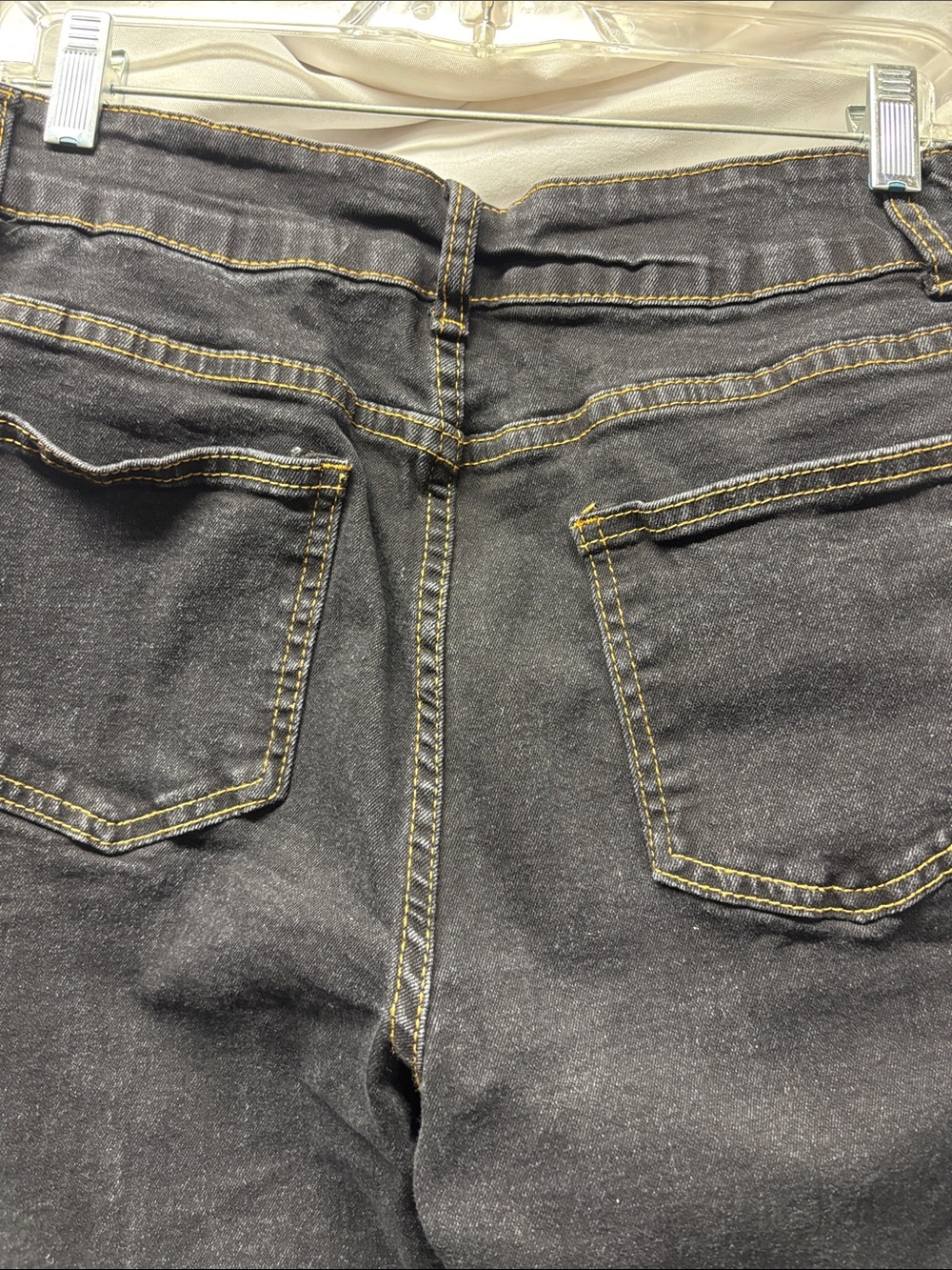 HME Women’s Black Bootcut Jeans with Contrast Stitching - Picture 5 of 5